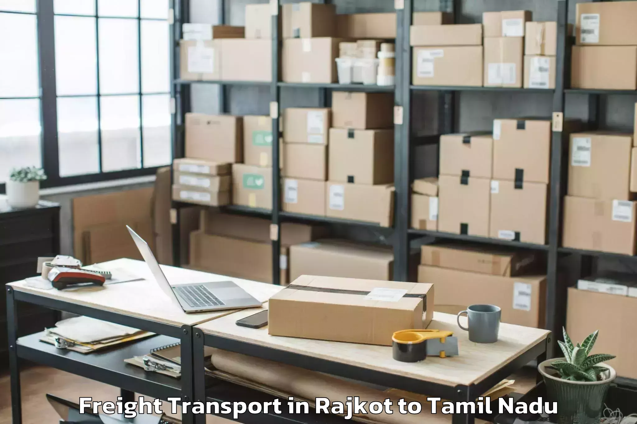 Book Rajkot to Tirumullaivasal Freight Transport